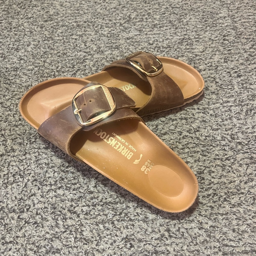 Birkenstock Brown Sandals with Buckle